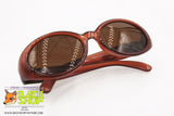 COTTON CLUB by TREVI mod. 997 2, Vintage round sunglasses women, thick brown frame, New Old Stock