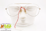 BRENDEL mod. 244 - 3, Rare aviator frame lightweight metal silver & pale golden, New Old Stock 1970s