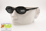 SERGIO TACCHINI S.T. 1515-S Vintage Sunglasses oval rims, lucite black acetate, New Old Stock 1990s