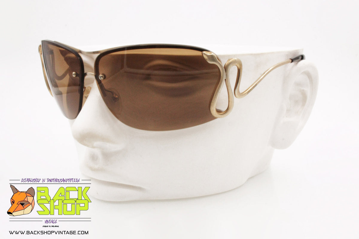 Roberto cavalli rhinestone snake shield style sunglasses vintage Roberto Cavalli Snake Sunglasses – Camille Design SF main image 2