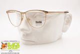 SFEROFLEX mod. PAT 843 Women eyeglass frame golden lucite & satin, New Old Stock 1980s