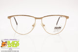 SFEROFLEX mod. PAT 843 Women eyeglass frame golden lucite & satin, New Old Stock 1980s