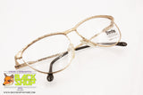 SFEROFLEX mod. PAT 843 Women eyeglass frame golden lucite & satin, New Old Stock 1980s