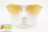 OYAMA mod. 582 153, Vintage rimless sunglasses yellow lenses, flexible steel, New Old Stock