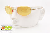 OYAMA mod. 582 153, Vintage rimless sunglasses yellow lenses, flexible steel, New Old Stock
