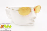 OYAMA mod. 582 153, Vintage rimless sunglasses yellow lenses, flexible steel, New Old Stock