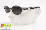 CHARRO mod. CH 01-1, Vintage sunglasses oval black designer arms, New Old Stock