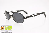 CHARRO mod. CH 01-1, Vintage sunglasses oval black designer arms, New Old Stock