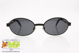 CHARRO mod. CH 01-1, Vintage sunglasses oval black designer arms, New Old Stock