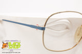 ZEISS mod. F 6741 2206, Vintage oval eyeglass frame sky blue & golden, New Old Stock 1980s