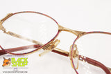 MENRAD by FMG mod. 360-080 Vintage women eyeglass frame, High detailed red pop patter, New Old Stock 1980s