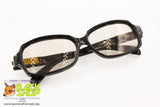 Authentic 1960s sunglasses, black plastic frame with "daily" lenses crystal, New Old Stock