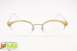 VANNI OCCHIALI made in Italy Vintage glasses frame women, cat eye round half rimmed, New Old Stock