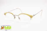 VANNI OCCHIALI made in Italy Vintage glasses frame women, cat eye round half rimmed, New Old Stock