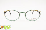 Vintage 80s ESPRESSIONI made in Italy oval modern frame Green, Black, Golden, Deadstock 1980s