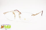 NEOSTYLE 65C 808 Titan frame eyeglass/eyewear, Hal rimmed screwed lenses, New Old Stock 1990s
