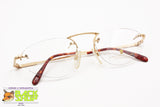 NEOSTYLE 65C 808 Titan frame eyeglass/eyewear, Hal rimmed screwed lenses, New Old Stock 1990s
