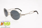 CHARRO mod. CH 09-2, Vintage sunglasses steampunk silver round lenses, New Old Stock 1990s