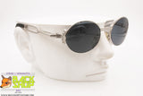 CHARRO mod. CH 09-2, Vintage sunglasses steampunk silver round lenses, New Old Stock 1990s