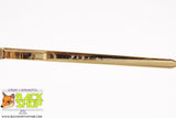 METALFLEX mod. G&G 1, Vintage eyeglass frame women satin black golden, New Old Stock 1980s