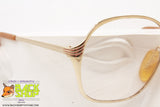 ZEISS mod. 6416 174, Vintage women eyeglass frame golden lucite & satin, New Old Stock 1970s
