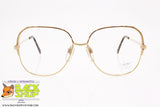 LUXOTTICA mod. 2037 G23, Vintage women frame gold plated 18K GEP , New Old Stock 1980s