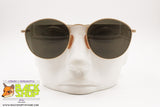 HUGO BOSS mod. 4760 40 Vintage Sunglasses round pantos, golden satin frame holed bridge, New Old Stock 1990s