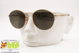 HUGO BOSS mod. 4760 40 Vintage Sunglasses round pantos, golden satin frame holed bridge, New Old Stock 1990s