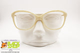 CHRISTOPHER D. Vintage glasses frame 1980s, women glasses white acetate flakes effect, New Old Stock
