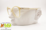 CHRISTOPHER D. Vintage glasses frame 1980s, women glasses white acetate flakes effect, New Old Stock