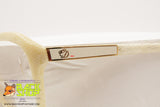 CHRISTOPHER D. Vintage glasses frame 1980s, women glasses white acetate flakes effect, New Old Stock