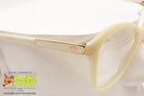 CHRISTOPHER D. Vintage glasses frame 1980s, women glasses white acetate flakes effect, New Old Stock