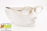 BLUE BAY by SAFILO mod. PENNY LANE 012, Vintage eyeglass frame oval golden, New Old Stock