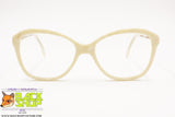 CHRISTOPHER D. Vintage glasses frame 1980s, women glasses white acetate flakes effect, New Old Stock