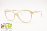 CHRISTOPHER D. Vintage glasses frame 1980s, women glasses white acetate flakes effect, New Old Stock