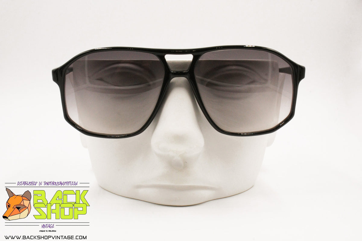 PIAVE Made in Italy, Vintage black aviator square sunglasses  display picture 2