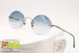 BROOKS BROTHERS Vintage Oval Sunglasses , Rimless screwed lenses, New Old Stock 1990s