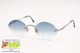 BROOKS BROTHERS Vintage Oval Sunglasses , Rimless screwed lenses, New Old Stock 1990s