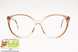 INDO frame Spain Vintage round/cat eye eyeglass frame women, Brown & Clear, New Old Stock 80s