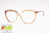 INDO frame Spain Vintage round/cat eye eyeglass frame women, Brown & Clear, New Old Stock 80s