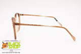 INDO frame Spain Vintage round/cat eye eyeglass frame women, Brown & Clear, New Old Stock 80s