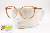 INDO frame Spain Vintage round/cat eye eyeglass frame women, Brown & Clear, New Old Stock 80s