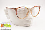 INDO frame Spain Vintage round/cat eye eyeglass frame women, Brown & Clear, New Old Stock 80s