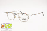 SKANDAL Germany High design crazy glasses frame, Silver & Hand Painted details, New Old Stock 90s