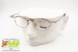 SKANDAL Germany High design crazy glasses frame, Silver & Hand Painted details, New Old Stock 90s