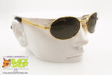 LOZZA mod. SL1082 103 Vintage oval Sunglasses, Gold piquet effect, New Old Stock