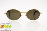 LOZZA mod. SL1082 103 Vintage oval Sunglasses, Gold piquet effect, New Old Stock