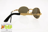 LOZZA mod. SL1082 103 Vintage oval Sunglasses, Gold piquet effect, New Old Stock