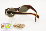 MIRASOL Authentic 1960s Sunglasses, Plastic polimer material clear & brown, New Old Stock