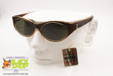 MIRASOL Authentic 1960s Sunglasses, Plastic polimer material clear & brown, New Old Stock